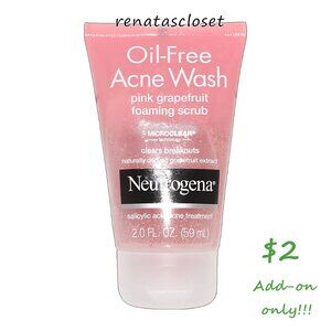Neutrogena Oil-Free Acne Wash Pink Grapefruit Foaming Scrub NWT